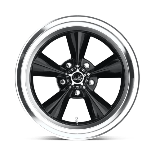 Us Mag 1pc U107 Standard 15x7 5x120.65 -5 72.56 Noir Brillant