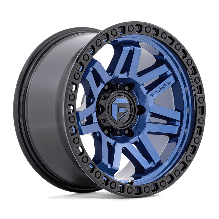 Carburant Off-Road D813 Syndicate 17x9 5x127 1 71.5 Bleu Foncé Avec Anneau Noir