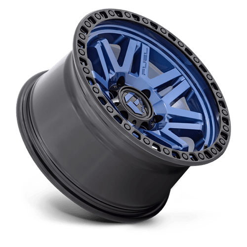 Carburant Off-Road D813 Syndicate 17x9 5x127 1 71.5 Bleu Foncé Avec Anneau Noir