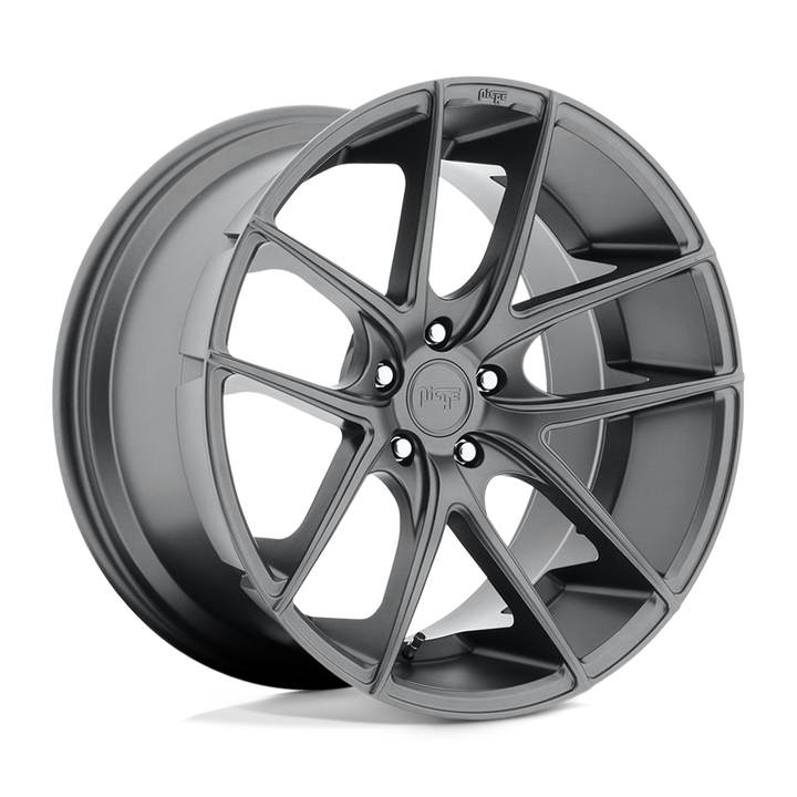 Niche 1pc M129 Targa 20x8.5 5x120 35 72.56 Mat Gun Metal