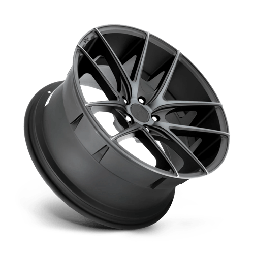 Niche 1pc M130 Targa 18x9.5 5x120 40 72.56 Matte Black Double Dark Tint