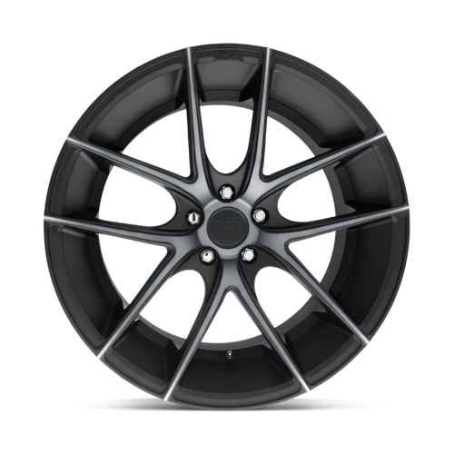 Niche 1pc M130 Targa 19x8.5 5x114.3 35 72.56 Matte Black Double Dark Tint