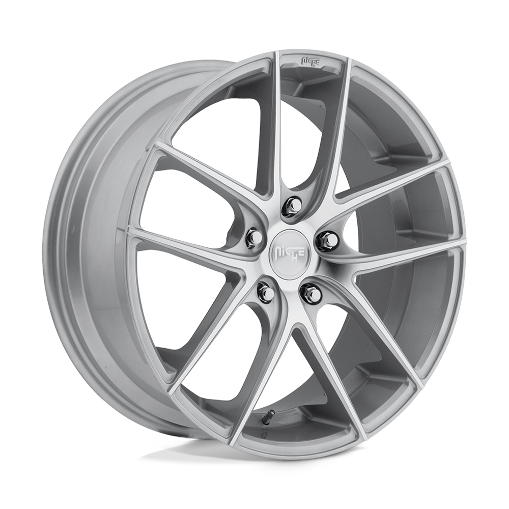Niche 1pc M131 Targa 20x10 5x114.3 40 72.56 Gloss Silver Machined