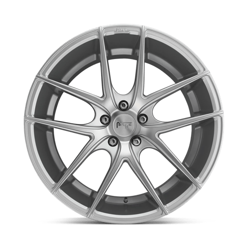 Niche 1pc M131 Targa 20x10 5x114.3 40 72.56 Gloss Silver Machined