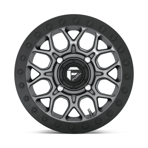 FUEL UTV OFF-ROAD D919 TECH BEADLOCK 15X7 4X137 38 110.1 ANNEAU DE PERLES NOIR GUN METAL MAT