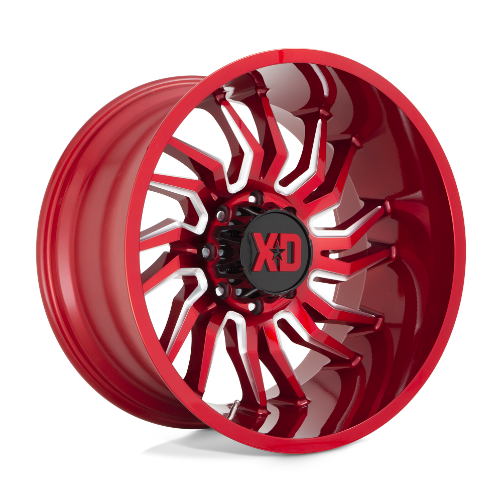 XD Wheels Xd858 Tension 20x10 6x135 -18 87.1 Rouge Bonbon Fraisé
