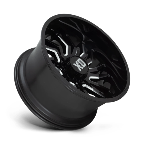 XD Wheels Xd858 Tension 20x10 6x139.7 -18 106.1 Noir Brillant Fraisé