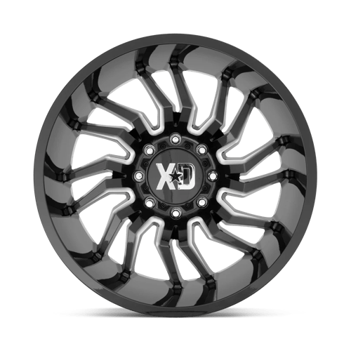 XD Wheels Xd858 Tension 22x10 6x135 -18 87.1 Noir Brillant Fraisé
