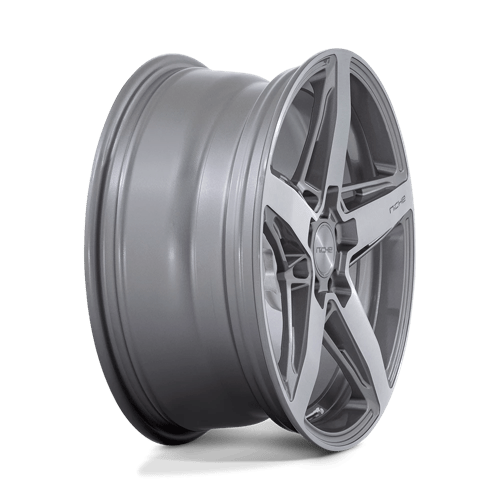 Niche 1pc M270 Teramo 18x8 5x120 30 72.56 Anthracite Brushed Face Tint Clear