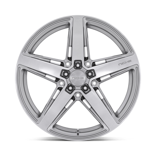 Niche 1pc M270 Teramo 20x11 5x120 43 72.56 Anthracite Brushed Face Tint Clear