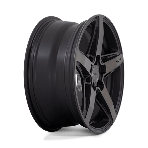 Niche 1pc M271 Teramo 18x8 5x112 42 66.56 Matte Black With Double Dark Tint Face