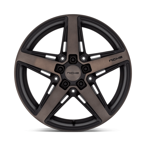 Niche 1pc M271 Teramo 18x8 5x112 42 66.56 Matte Black With Double Dark Tint Face