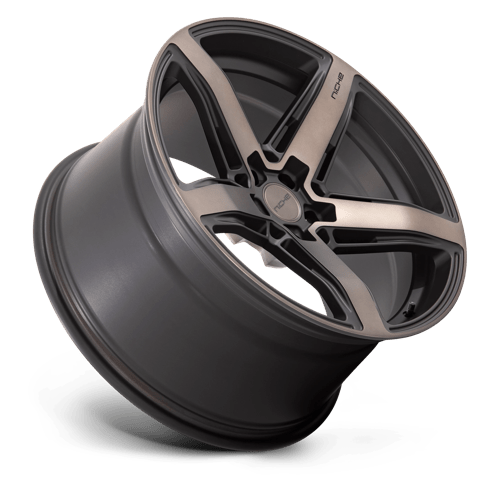 Niche 1pc M271 Teramo 20x11 5x115 20 71.5 Noir Mat Avec Double Teinte Foncé Face