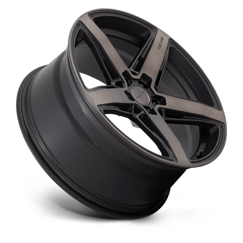 Niche 1pc M271 Teramo 20x9.5 5x114.3 35 72.56 Matte Black With Double Dark Tint Face