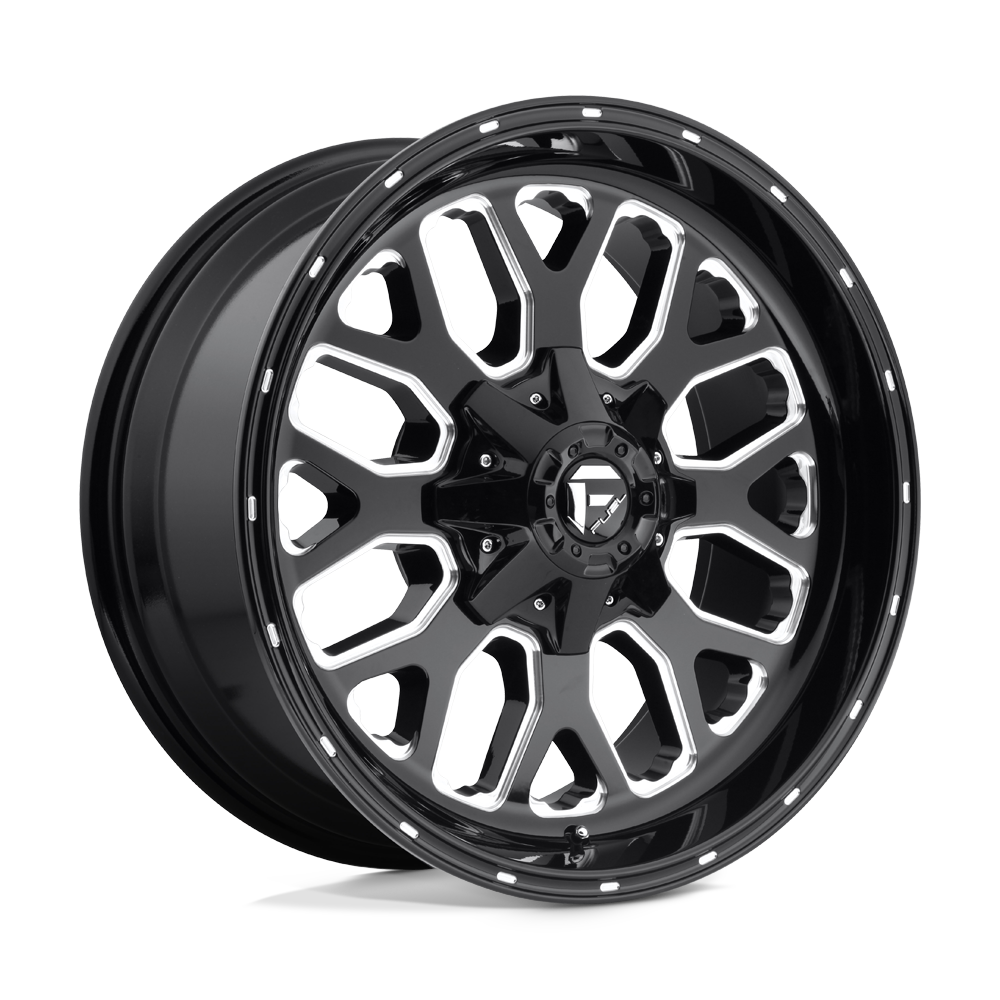 CARBURANT TOUT-TERRAIN D588 TITAN 20X9 6X120 / 6X139.7 20 78.1 NOIR BRILLANT FRAISÉ