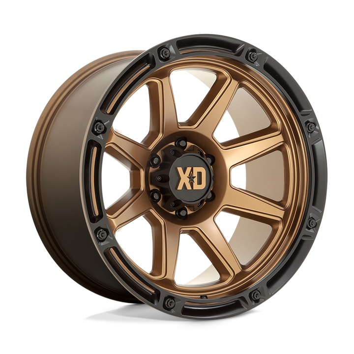 XD Wheels Xd863 20x9 5x127 18 71.5 Bronze Mat Avec Lèvre Noire