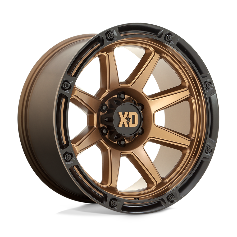 XD Wheels Xd863 20x9 8x170 18 125.1 Bronze Mat Avec Lèvre Noire