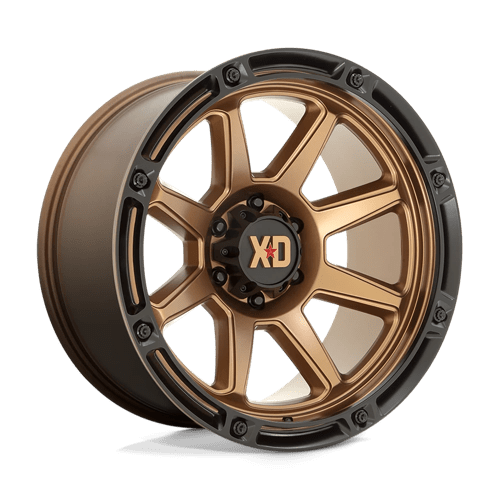 XD Wheels Xd863 20x9 8x170 18 125.1 Bronze Mat Avec Lèvre Noire