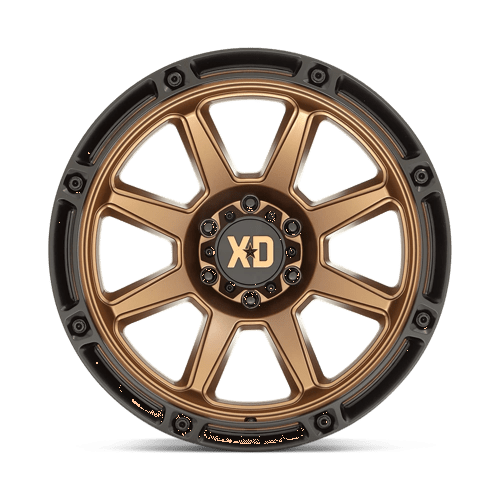 XD Wheels Xd863 20x9 5x127 18 71.5 Bronze Mat Avec Lèvre Noire