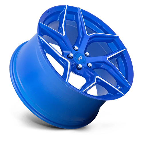 Niche 1pc M268 Torsioni 20x9 5x112 25 66.56 Anodized Blue Milled