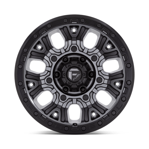 Carburant tout-terrain D825 Traction 20x9 5x127 1 71,5 Gunmetal mat avec anneau noir