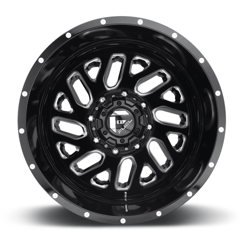 CARBURANT TOUT-TERRAIN D581 TRITON 20X8.25 8X165.1 -265 121.5 NOIR BRILLANT FRAISÉ