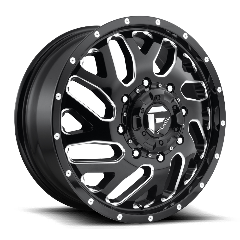 CARBURANT TOUT-TERRAIN D581 TRITON 20X8.25 8X210 105 154.3 NOIR BRILLANT FRAISÉ