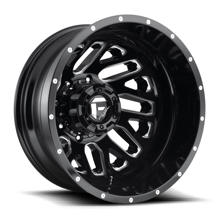 CARBURANT TOUT-TERRAIN D581 TRITON 22X8.25 8X200 -201 142 NOIR BRILLANT FRAISÉ