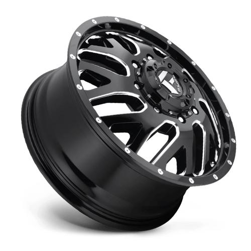 CARBURANT TOUT-TERRAIN D581 TRITON 22X8.25 8X200 105 142 NOIR BRILLANT FRAISÉ