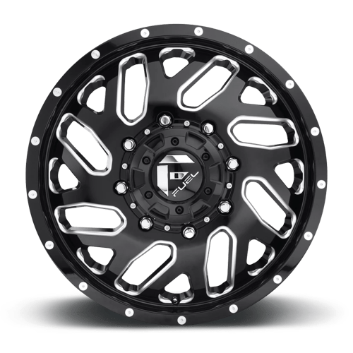 CARBURANT TOUT-TERRAIN D581 TRITON 22X8.25 8X200 105 142 NOIR BRILLANT FRAISÉ