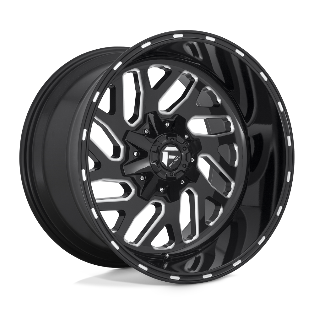 CARBURANT TOUT-TERRAIN D581 TRITON 22X10 8X165.1 -18 125.1 NOIR BRILLANT FRAISÉ