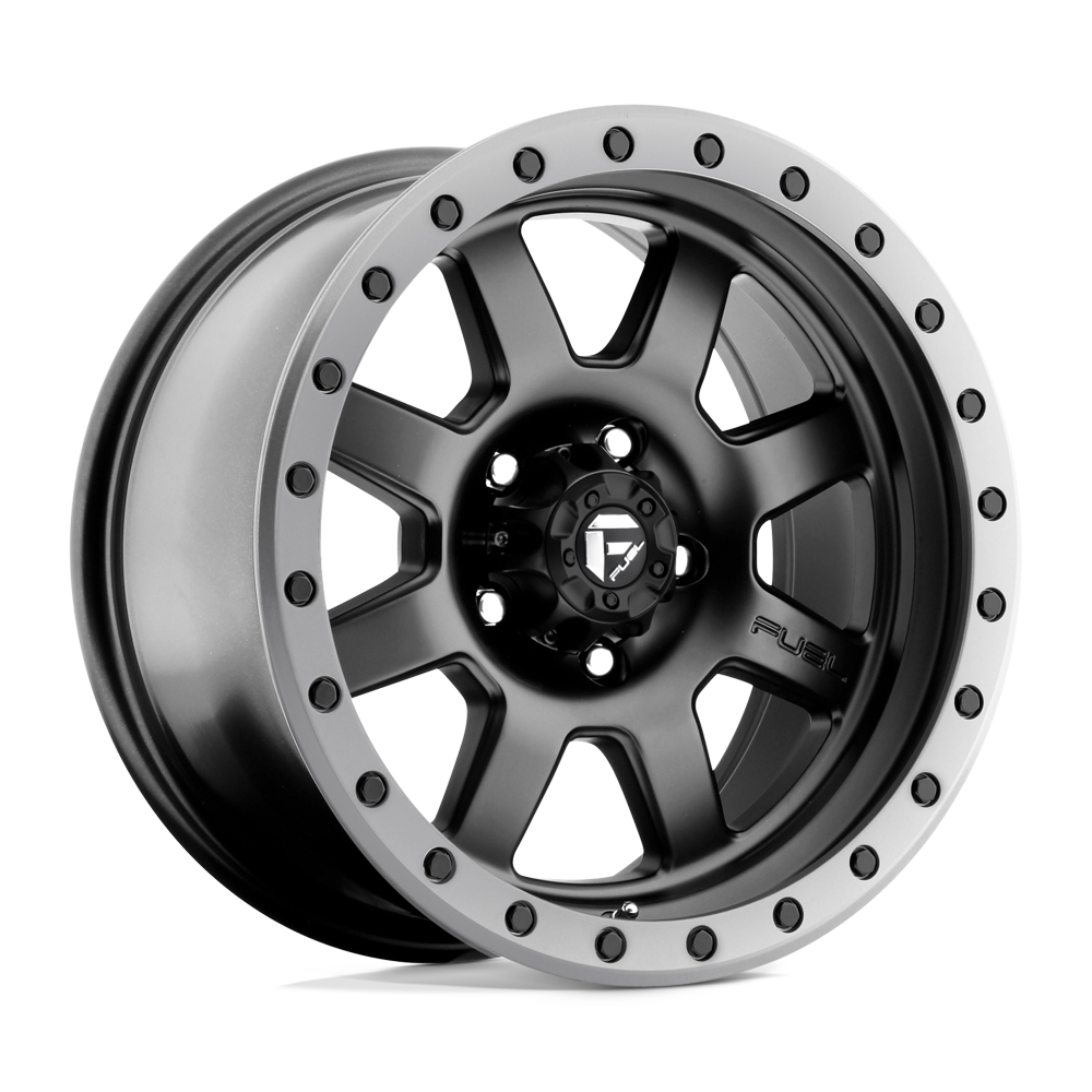 FUEL OFF-ROAD D551 TROPHÉE 17X8.5 5X139.7 -6 108 ANNEAU MÉTAL GUN NOIR MAT