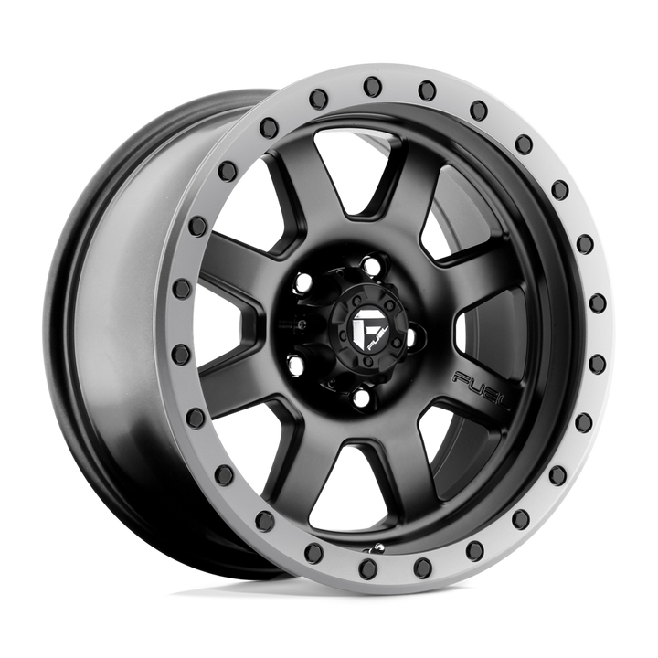 FUEL OFF-ROAD D551 TROPHÉE 17X8.5 5X139.7 -6 108 ANNEAU MÉTAL GUN NOIR MAT
