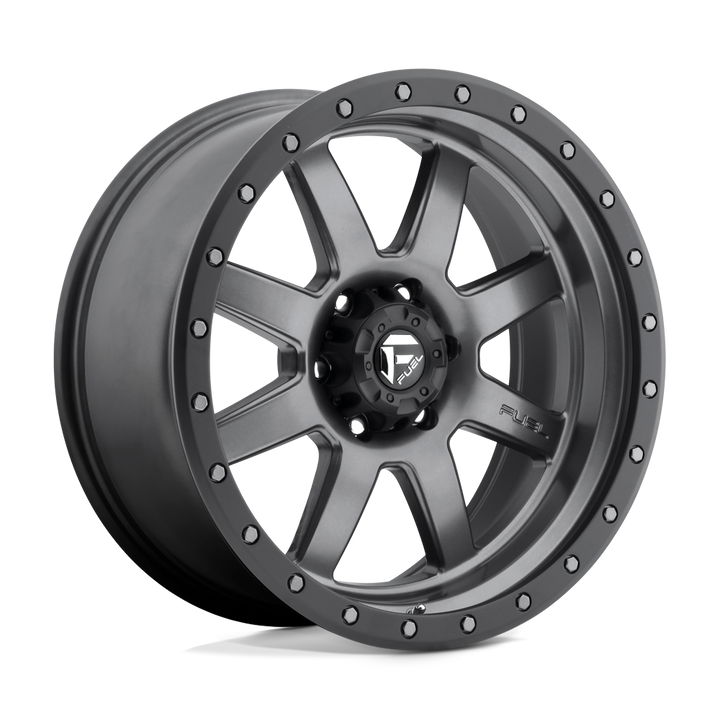FUEL OFF-ROAD D552 TROPHY 20X9 6X139.7 1 108 ANNEAU PERLE NOIR GUN METAL MAT