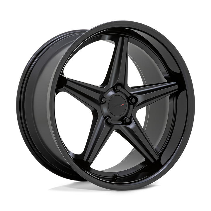 TSW LAUNCH 19X8.5 5X112 32 66.56 NOIR MAT AVEC LÈVRE NOIR BRILLANT