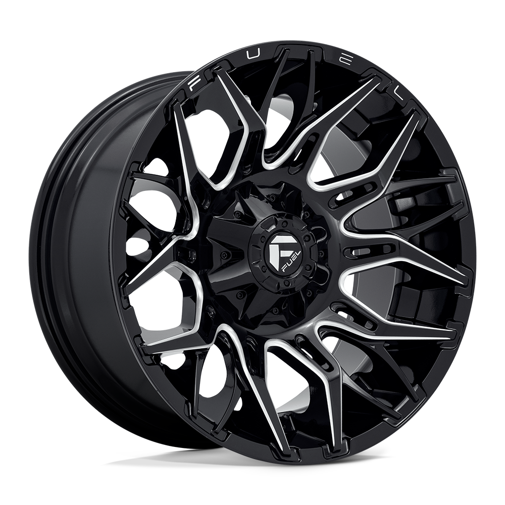 CARBURANT TOUT-TERRAIN D769 TWITCH 20X10 6X135 / 6X139.7 -18 106.1 NOIR BRILLANT FRAISÉ