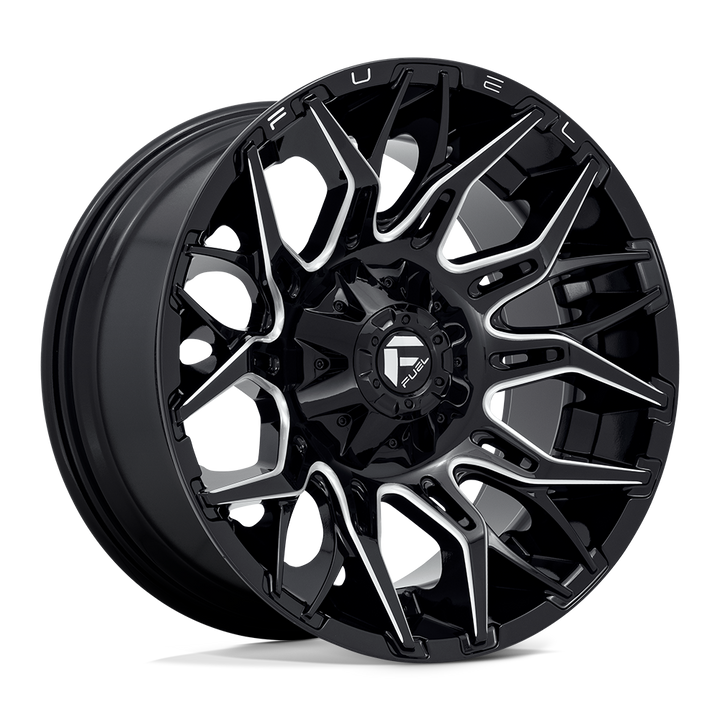 CARBURANT TOUT-TERRAIN D769 TWITCH 20X10 6X135 / 6X139.7 -18 106.1 NOIR BRILLANT FRAISÉ