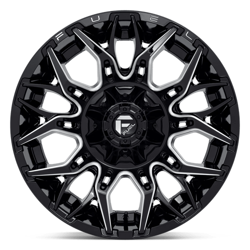 CARBURANT TOUT-TERRAIN D769 TWITCH 20X10 6X135 / 6X139.7 -18 106.1 NOIR BRILLANT FRAISÉ