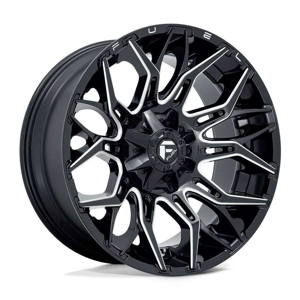 CARBURANT TOUT-TERRAIN D769 TWITCH 22X10 8X170 -18 125.1 NOIR BRILLANT FRAISÉ