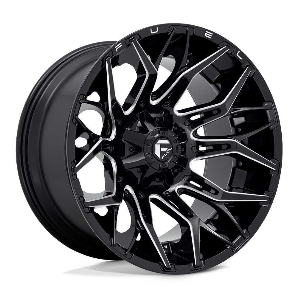 CARBURANT TOUT-TERRAIN D769 TWITCH 22X12 8X180 -44 124.2 NOIR BRILLANT FRAISÉ