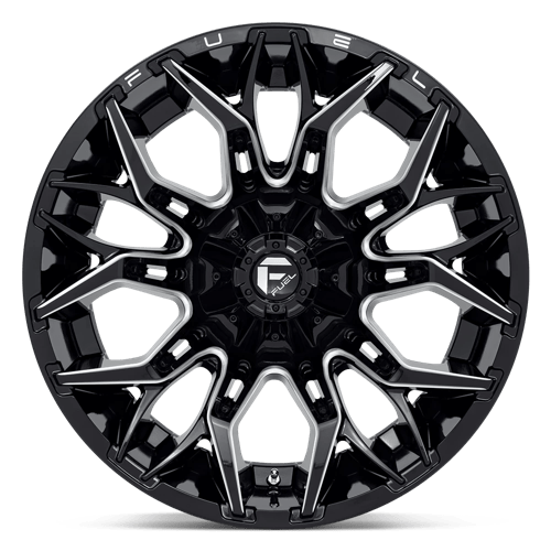 CARBURANT TOUT-TERRAIN D769 TWITCH 22X12 8X180 -44 124.2 NOIR BRILLANT FRAISÉ