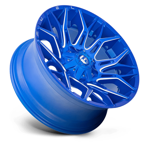 CARBURANT TOUT-TERRAIN D770 TWITCH 22X10 8X170 -18 125.1 ANODISÉ BLEU FRAISÉ