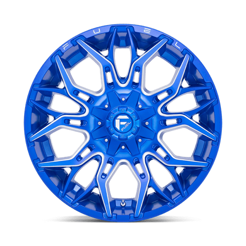 CARBURANT TOUT-TERRAIN D770 TWITCH 22X10 8X170 -18 125.1 ANODISÉ BLEU FRAISÉ