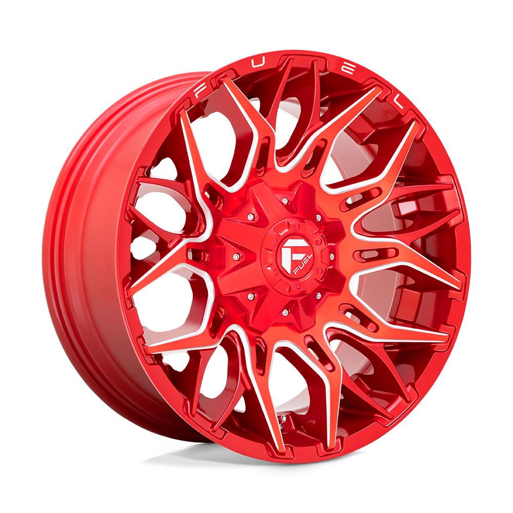 CARBURANT TOUT-TERRAIN D771 TWITCH 20X9 6X135 / 6X139.7 1 106.1 ROUGE CANDY FRAISÉ