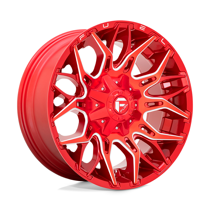 CARBURANT TOUT-TERRAIN D771 TWITCH 20X9 6X135 / 6X139.7 1 106.1 ROUGE CANDY FRAISÉ