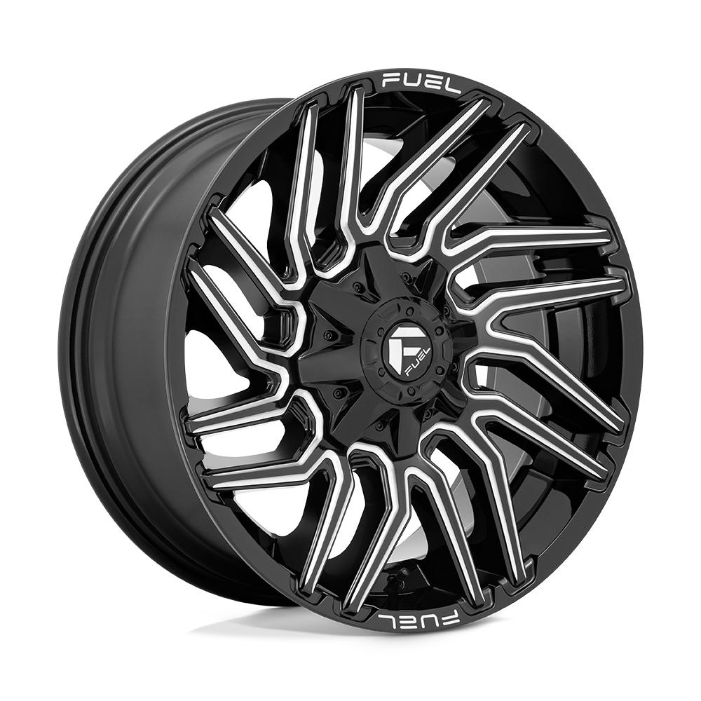 CARBURANT TOUT-TERRAIN D773 TYPHOON 20X10 5X139.7 / 5X150 -18 110.1 NOIR BRILLANT FRAISÉ