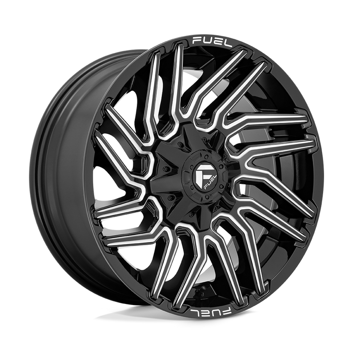 CARBURANT TOUT-TERRAIN D773 TYPHOON 22X10 6X135 / 6X139.7 -18 106.1 NOIR BRILLANT FRAISÉ