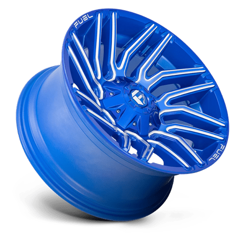 CARBURANT TOUT-TERRAIN D774 TYPHOON 20X10 6X135 / 6X139.7 -18 106.1 ANODISÉ BLEU FRAISÉ