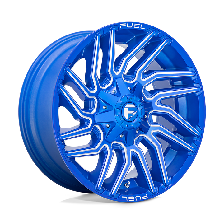 CARBURANT TOUT-TERRAIN D774 TYPHOON 22X12 6X135 / 6X139.7 -44 106.1 ANODISÉ BLEU FRAISÉ