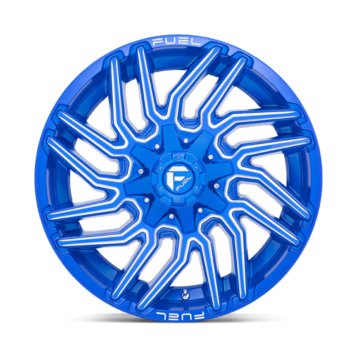 CARBURANT TOUT-TERRAIN D774 TYPHOON 20X9 6X135 / 6X139.7 1 106.1 ANODISÉ BLEU FRAISÉ
